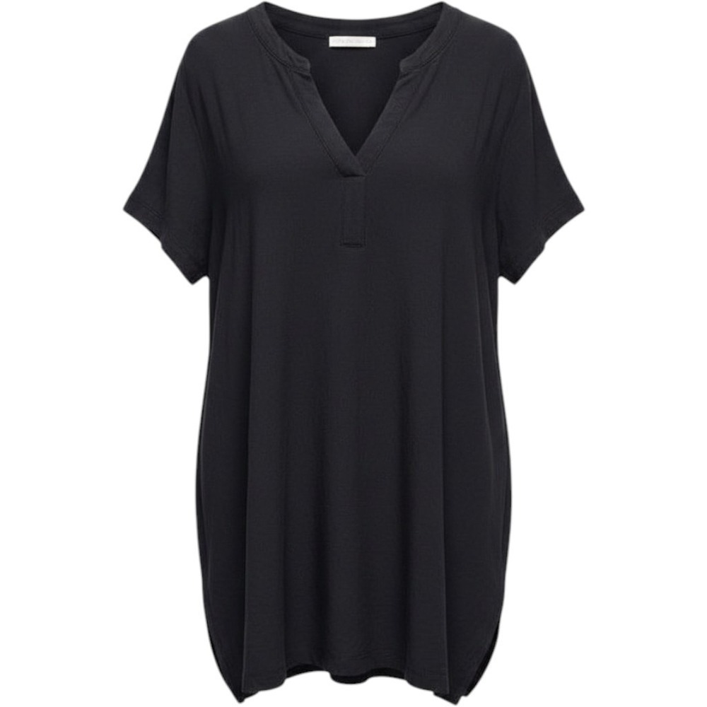 H&M Short Sleeve V-Neck Dress Women Size‎ M Black